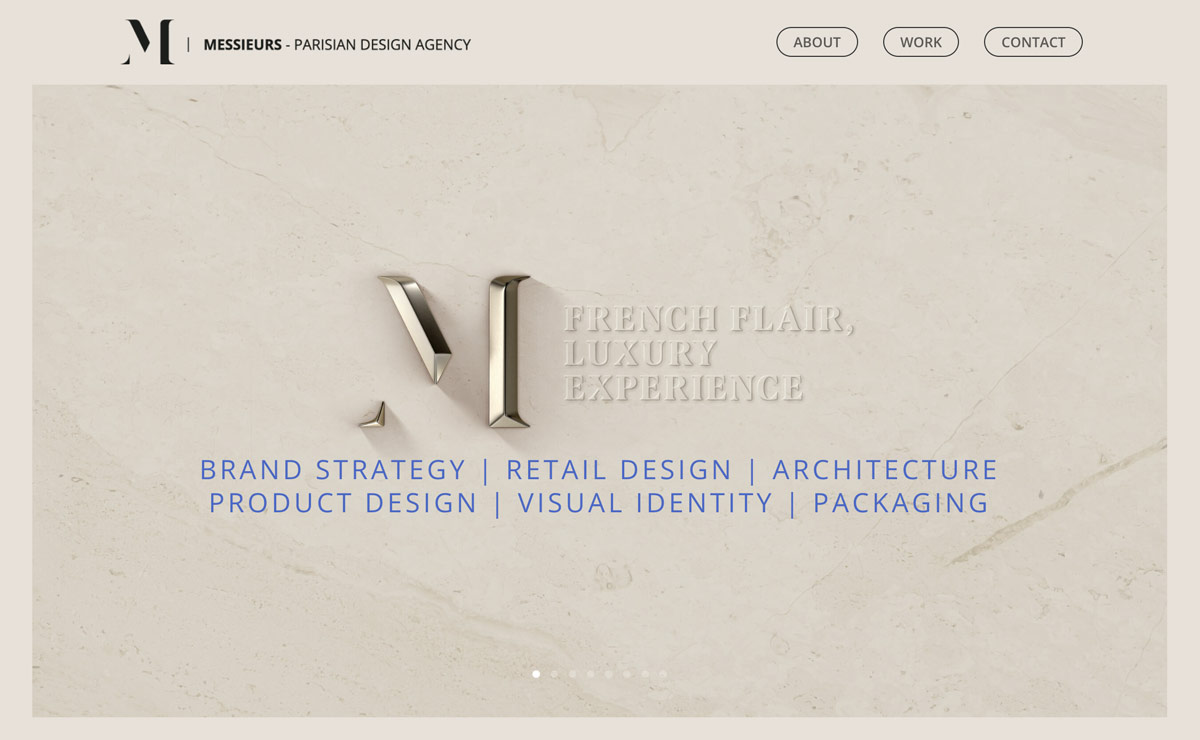 Design du site WordPress Messieurs