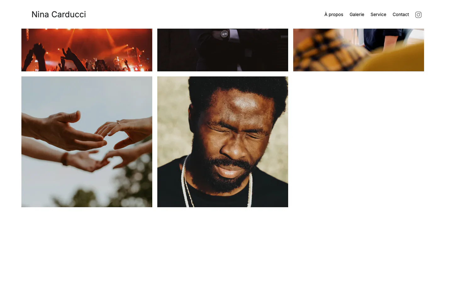 Galerie photographique du site Nina Carducci